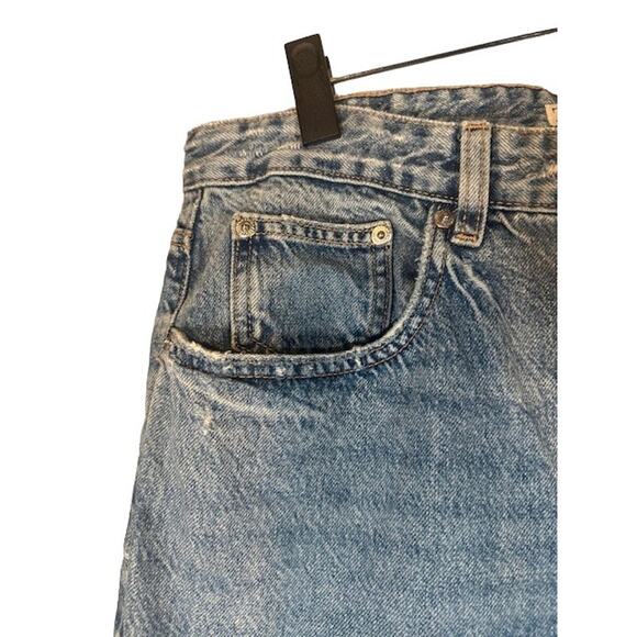 Zara Blue Cotton Button Fly Straight Leg Classic Denim Jeans Men Sz 36 - Picture 5 of 9